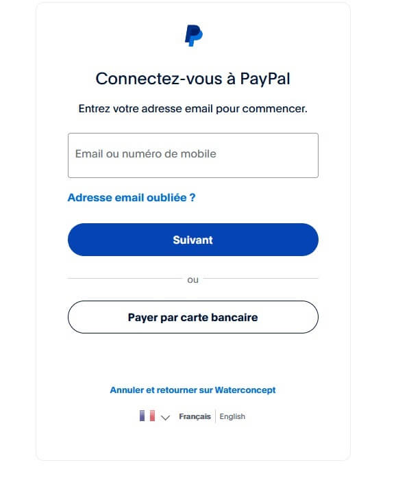 Paiement Paypal